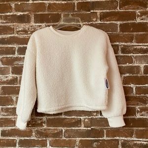 NWT Old Navy Sherpa cream Girls 10